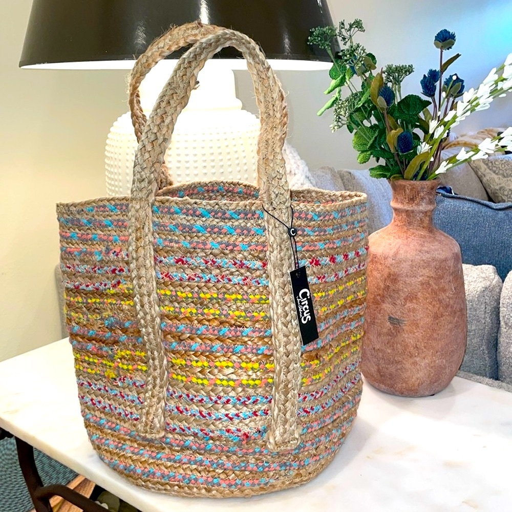 Circus by Sam Edelman Braided Jute Tote Bag
